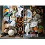A large quantity of assorted china including moulded ware, vases, mugs and similar (a lot)