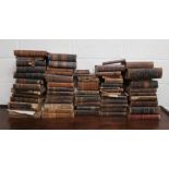 OLD LEATHER & CLOTH - a collection of 18th century and later, leather and cloth bindings, on various