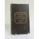 BAKER, T - The Laws relating to Burials, with notes, forms & practical instructions - London,