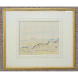 SIR DAVID YOUNG CAMERON - (ARR) STIRLING CASTLE SIGNED GILT FRAMED WATERCOLOUR 26 X 32 CM
