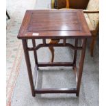 EARLY 20TH CENTURY CHINESE HARDWOOD RECTANGULAR TOPPED TABLE