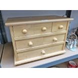 TABLE TOP SIX DRAWER CHEST