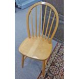 SET OF 4 SPINDLE BACK KITCHEN CHAIRS