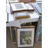 SELECTION OF FRAMED PRINTS AND WATERCOLOURS TO INCLUDE ONE DAY IN VIENNA BY S.F. HEEL, LANDSCAPES,