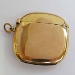 9CT GOLD SQUARE VESTA CASE