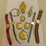 SELECTION OF WRISTWATCHES INCLUDING ORIS, ROTARY, UNO ETC.