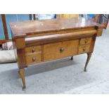 19TH CENTURY MAHOGANY CHEST ON QUEEN ANNE SUPPORTS