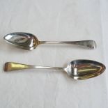PAIR OF GEORGE III SILVER TABLESPOONS MARKED LONDON 1819