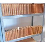 SCOTTS POETICAL WORKS IN 10 VOLUMES, FULL LEATHERBOUND CIRCA 1830 (VOLUME 4 MISSING) & THE