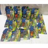 SEVENTEEN STAR WARS FIGURES FROM KENNERS POWER OF THE FORCE RANGE PONDA BABA, LEIA (IN BOOSHH