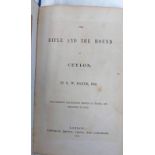 THE RIFLE AND THE HOUND IN CEYLON BY SW BAKER WITH COLOURED ILLUSTRATIONS - 1854