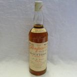 1 BOTTLE GLENFARCLAS - GLENLIVET 8 YEAR OLD ALL MALT UNBLENDED WHISKY - 26 2/3 FL OZS, 40% VOL