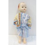 PEDIGREE DOLL WITH WEIGHTED BLUE EYES AND PAINTED LIPS