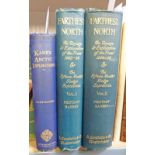 FARTHEST NORTH BY FRIDJOF NANSEN, 1ST 1897 2 VOLUMES WITH ILLUSTRATIONS AND 2 FOLDOUT MAPS AND