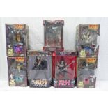 SELECTION OF KISS FIGURES FROM MCFARLANE TOYS AND ART ASYLUM, ALL BOXED