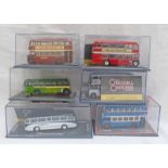 SIX CORGI 1:76 SCALE MODEL BUSS FROM THE ORIGINAL OMNIBUS COMPANY RANGE INCLUDING OM 40303 - GUY