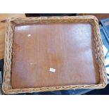 3 WICKER TRAYS