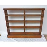 MAHOGANY OPEN BOOK SHELVES