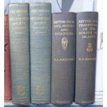 THE HISTORY OF MELANESIAN SOCIETY BY WHR RIVERS I 2 VOLUMES 1912 MYTHS FROM MELANESIA AND INDONESIA,