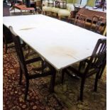 20THE CENTURY TWIN PEDESTAL DINING TABLE