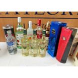 SELECTION OF MIXED SPIRITS INCLUDING ABSOLUTE VODKA - 700ML, 40% VOLUME, BACARDI - 1.5 LTR, 37.5%