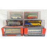 SIX CORGI 1:76 SCALE MODEL BUSES FROM THE ORIGINAL OMNBUS COMPANY RANGE INCLUDING 42601 - BEDFORD