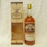1 BOTTLE BENRIACH 12 YEAR OLD SINGLE MALT WHISKY, DISTILLED 1969, 75CL, 40% VOL, BOXED
