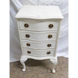 4 DRAWER CHEST WITH SHAPED FRONT