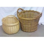 2 WICKER BASKETS