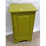 PAINTED BEDSIDE CABINET WITH SINGLE PANEL DOOR