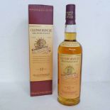 1 BOTTLE GLENMORANGIE MILLENNIUM, MALT 12 YEAR OLD SINGLE MALT WHISKY - 70CL, 40% VOLUME. BOXED.