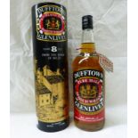 1 BOTTLE DUFFTOWN 8 YEAR OLD PURE MALT WHISKY - 1 LITRE, 75° PROOF IN TUBE