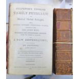 CULPEPER'S ENGLISH FAMILY PHYSICIAN OR MEDICAL HERBAL ENLARGED BY JOSHUA HAMILTON 1792 IN 2