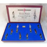 BRITAINS 5297 - THE BLACK WATCH (ROYAL HIGHLAND REGIMENT) COLOUR PARTY AND ESCORT FIGURE SET, BOXED