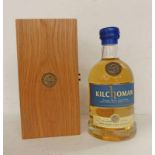 1 BOTTLE KILCHOMAN INAUGURAL SINGLE MALT WHISKY - 700ML, 61.3% VOLUME IN FITTED WOODEN BOX (CRACK TO