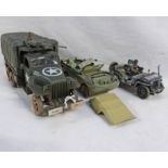 MINI CHAMPS GMC TRUCK TOGETHER WITH TWO FORCES OF VALOUR MODELS INCLUDING USA AMPHIBIAN TOGETHER