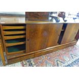 LATE 20TH CENTURY DANISH CABINET WITH SLIDING DOORS & FITTED INTERIOR MARKED V&S