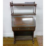 EARLY 20TH CENTURY MAHOGANY ART DECO CABINET WITH FALL FRONT