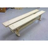 2 PINE BENCHES 215 CM