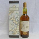 1 BOTTLE TALISKER 10 YEAR OLD SINGLE MALT WHISKY - 1 LITRE, 45.8% VOLUME, BOXED