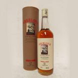 1 BOTTLE ABERLOUR-GLENLIVET 12 YEAR OLD SINGLE MALT WHISKY - 75CL, 40% VOLUME IN TUBE