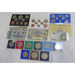 VARIOUS COMMEMORATIVE COINS,