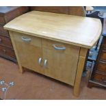 EARLY 21ST CENTURY SIDE CABINET WITH 2 DRAWERS OVER 2 PANEL DOORS