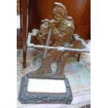 EARLY 20TH CENTURY CAST IRON ROBINSON CRUSOE STICK STAND