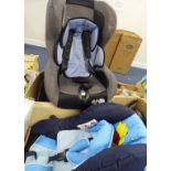 2 BOXES CONTAINING 2 CHILD/BABY CAR SEATS