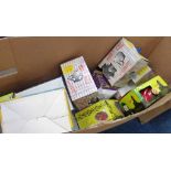 1 BOX CONTAINING A VARIETY OF BIKE/SAFETY HELMETS