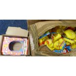 2 BOXES CONTAINING 'MUMMY AND BABY' RUBBER DUCKS,