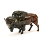 Beswick Bison, model No. 1019, dark brown gloss