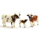 Beswick Cattle comprising: Ayrshire Bull Ch. 'Whitehill Mandate', second version, model No. 1454B,