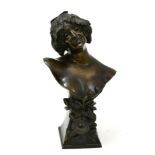 Alfredo Neri, Italian, dated 1901, bronze bust of 'Autumn'